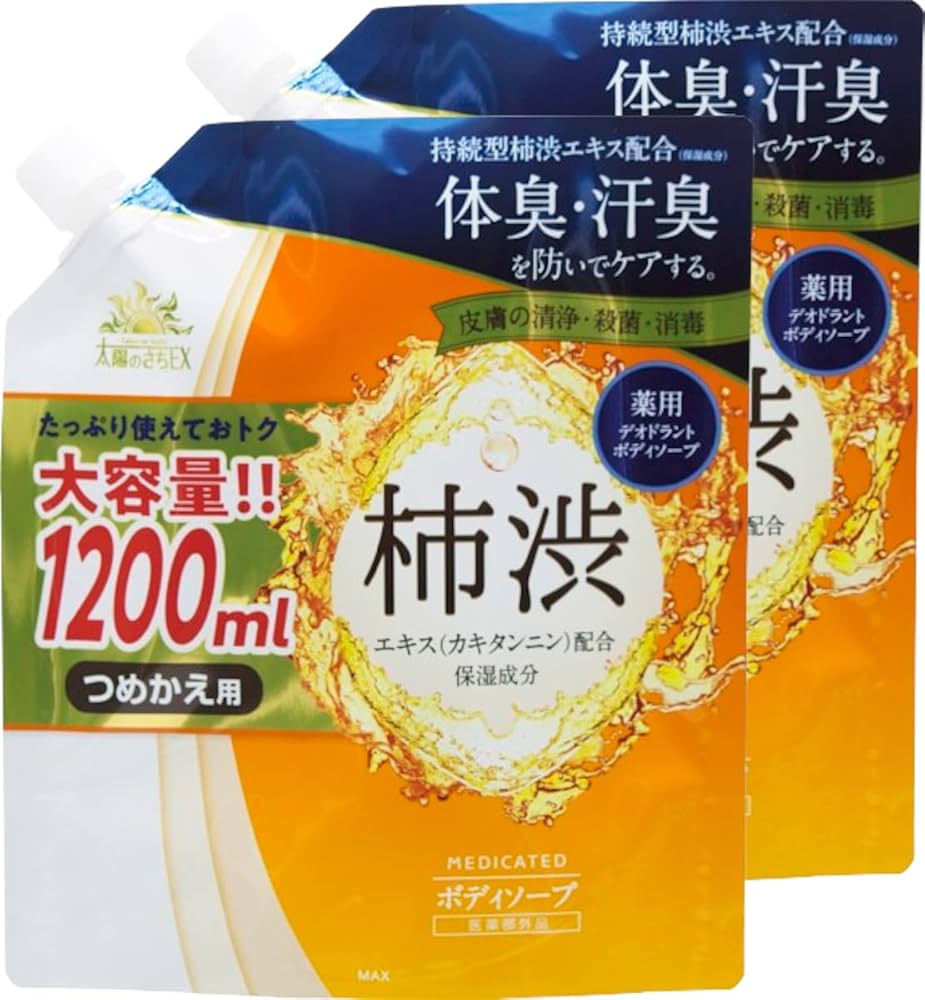 SOC 薬用柿渋 ボディソープ 本体　800ml×2本　即日発送 Amazon | SOC 薬用柿渋ボディソープ 800mL | SOC | ボディソープ